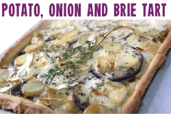 Potato and onion tart gluten free Christmas recipes