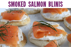 Smoked Salmon blinis gluten free Christmas recipes